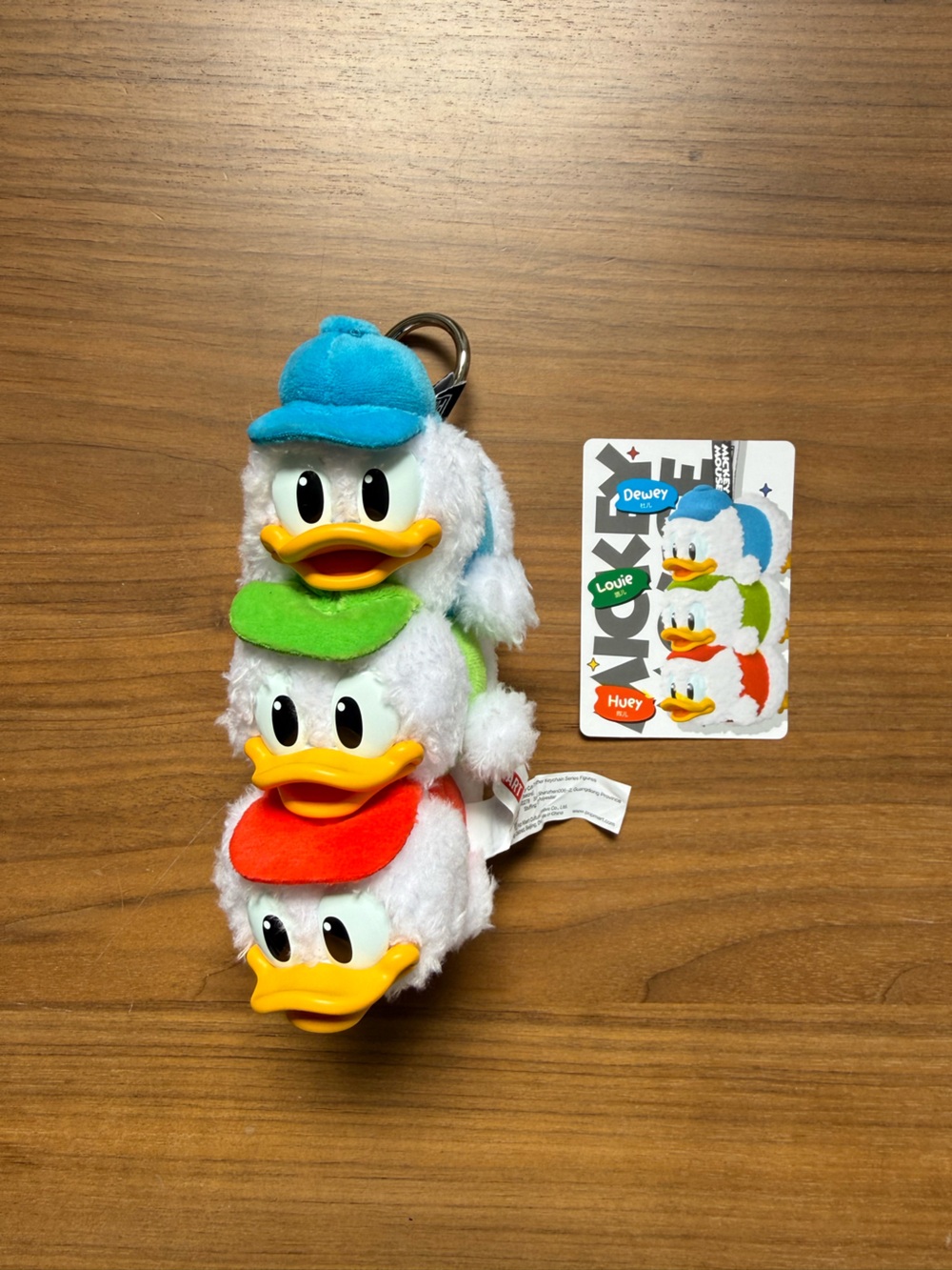 POPMART MICKEY FAMILY - RARE SECRET Huey, Dewey & Louie Plush Keychain